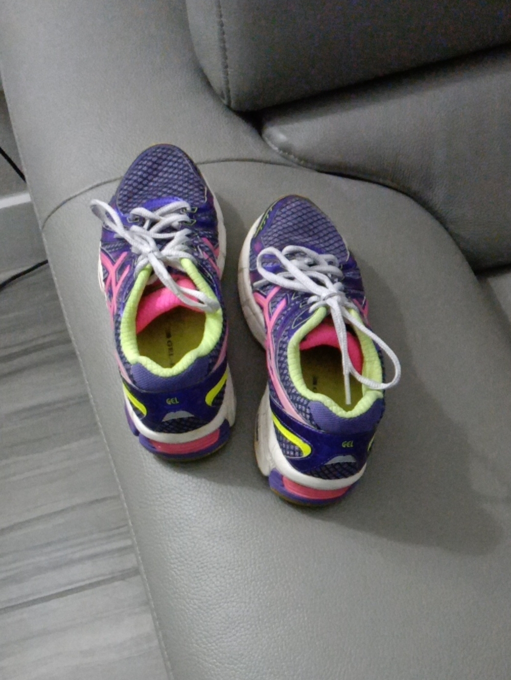 ASICS GEL Sneakers with Purple, Pink & Neon Lime Accents